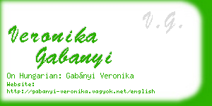 veronika gabanyi business card
