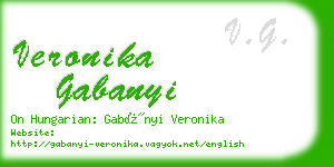 veronika gabanyi business card